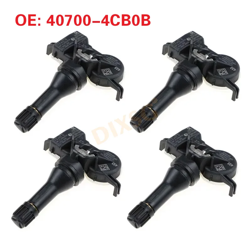 4PCS TMPS Car Tire Pressure Monitor Sensor 40700-4CB0B 40700-4CB0A 407004CB0B 407004CB0A For Nissan Car AutoPart