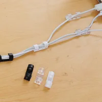 10 Pcs Cable Organizer USB Winder Desktop Tidy Clips Management Wire Holder for Mouse Headphone Under Desk Cable Management Tray 2