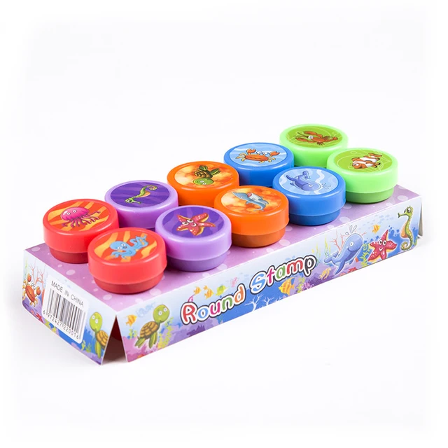 20 Pieces Assorted Stamps for Kids Self-ink Stamps for Party Favor Teacher Stamps Prize for Classroom Stamps Toys for Children 4