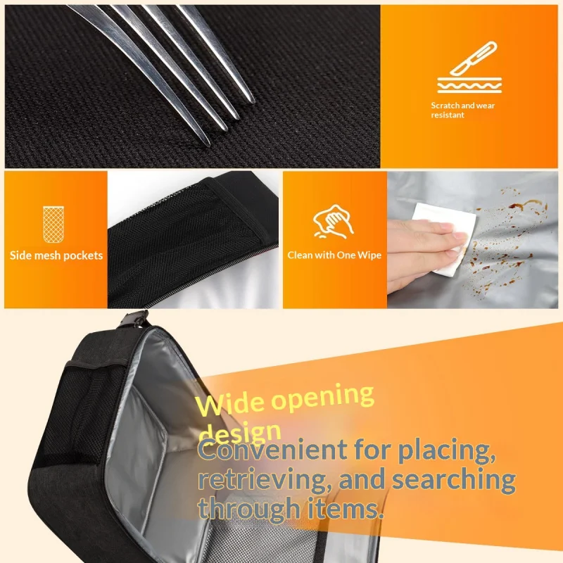 New Style Buckle Handheld Lunch Bag Thick Oxford Cloth Insulated Meal Bag for Office Workers