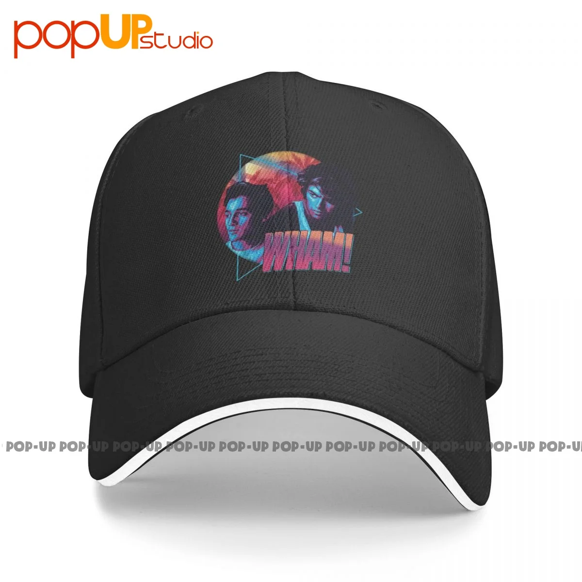 Wham George Michael Miami Vice Pop Music Neon Album Photo Sandwich Cap Berretto Da Baseball Trucker Hat Rare