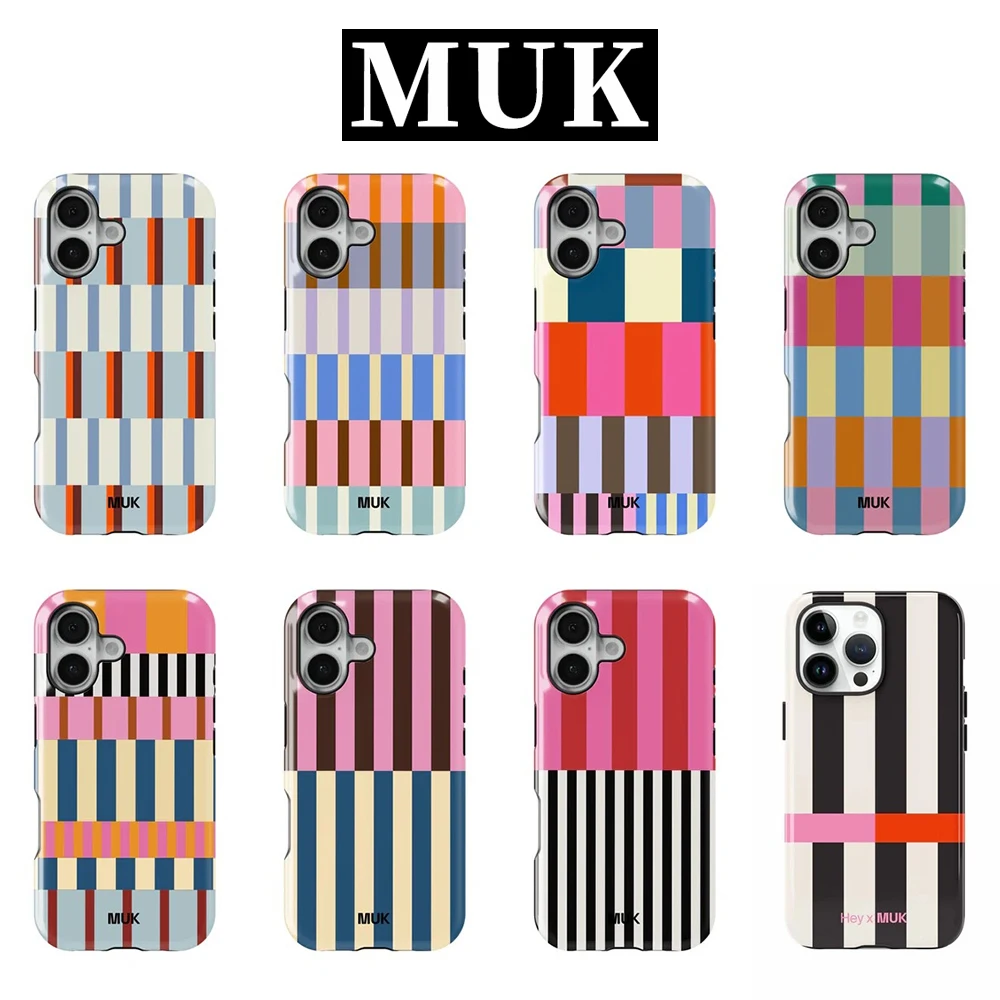 Vibrant Stripes Luxury Double-layer Phone Case