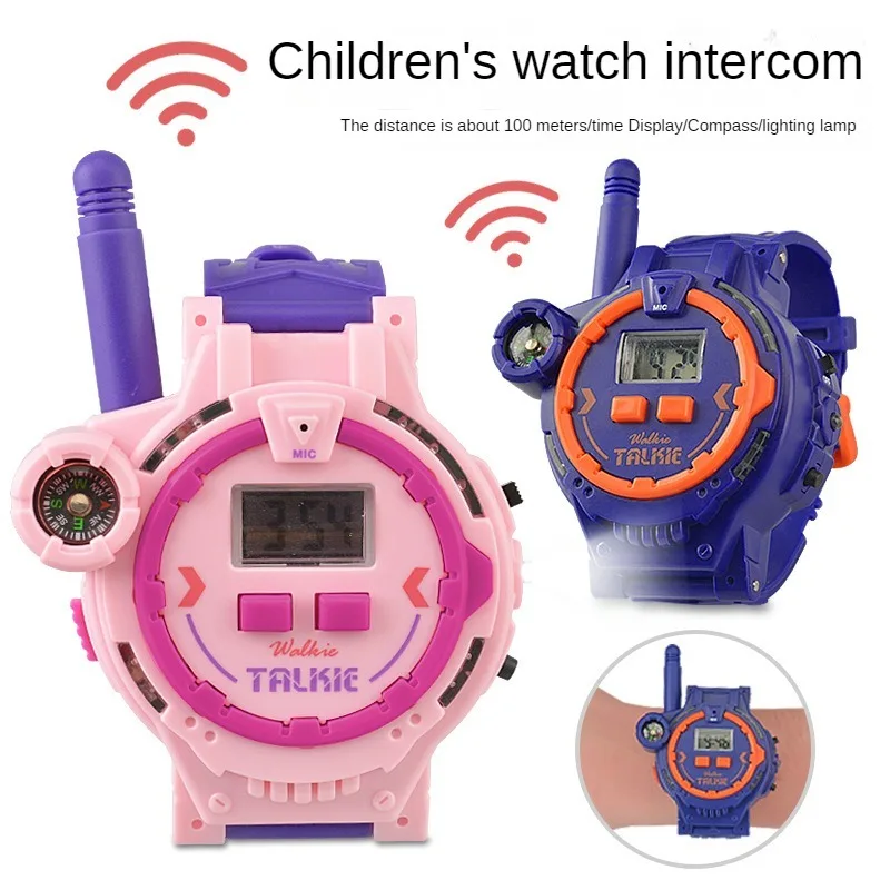 

Children'S Watch Walkie Talkie For Outdoor Long-Distance Wireless Communication Clear And Interactive Parent-Child Toys