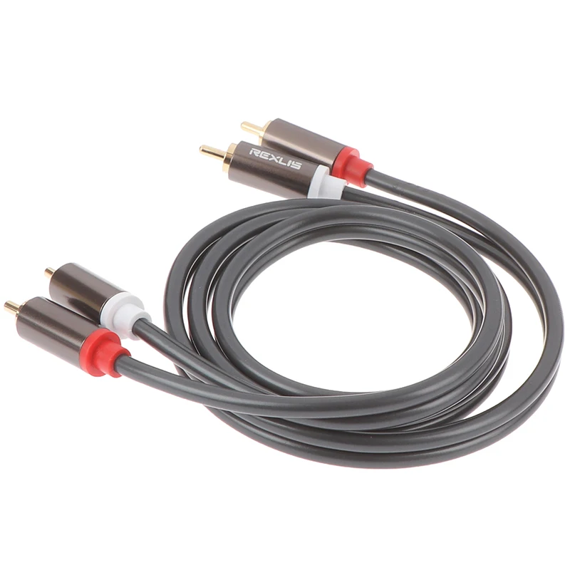 2RCA To 2 RCA Coaxial Audio Cable 3.5 Jack Stereo RCA Audio Cord 1m For Home Theater DVD TV Amplifier CD Soundbox