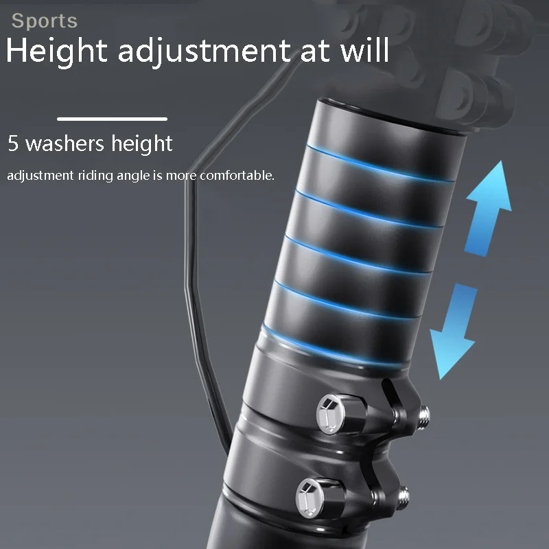 1PC Bike Stem Fork Bicycle Handlebar Extension Riser Rise Up Bicycle Adapter Durable Power Mountain Cycling Part