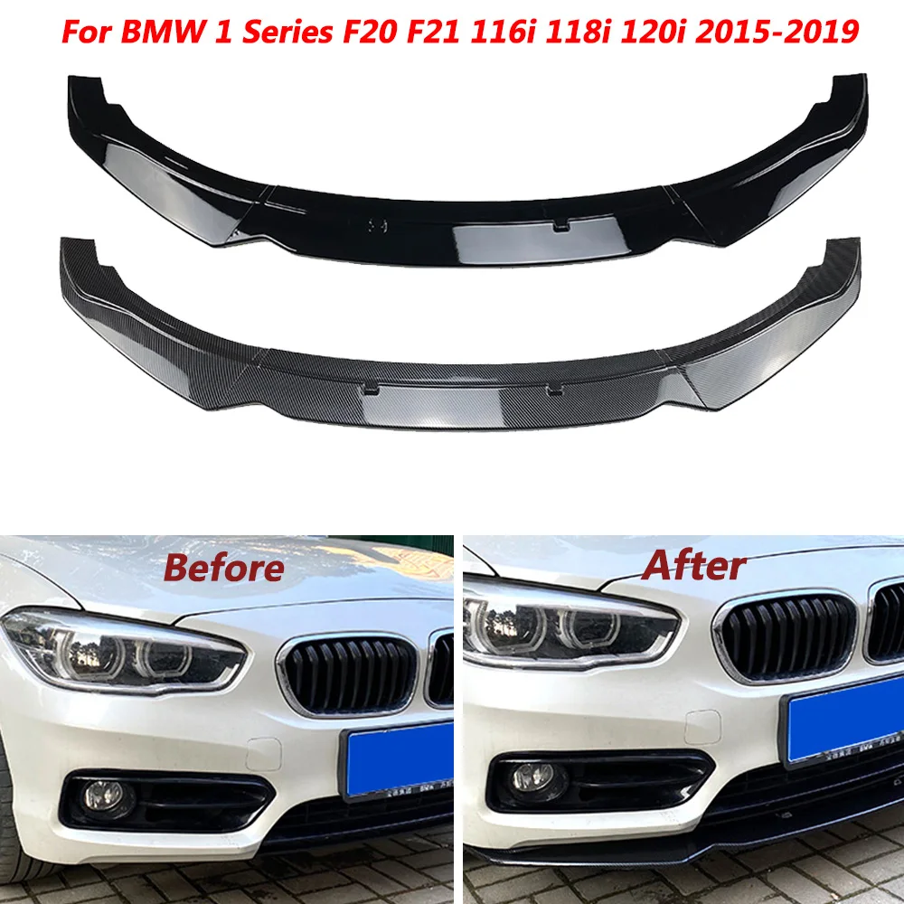 

Car Front Spoiler Lip Bumper Diffuser Lower Splitter Strip Trim Body Kit For BMW 1 Series F20 F21 116i 118i 120i 2015-2019