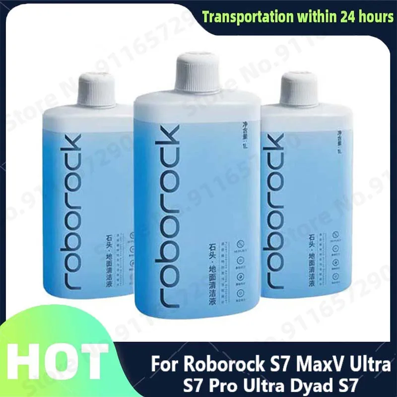 

For Original Roborock S7 MaxV Ultra S7Pro Ultra Dyad S7 Parts Floor Cleaning Solution Vacuum Cleaner 1L Robot Mops Antibacterial