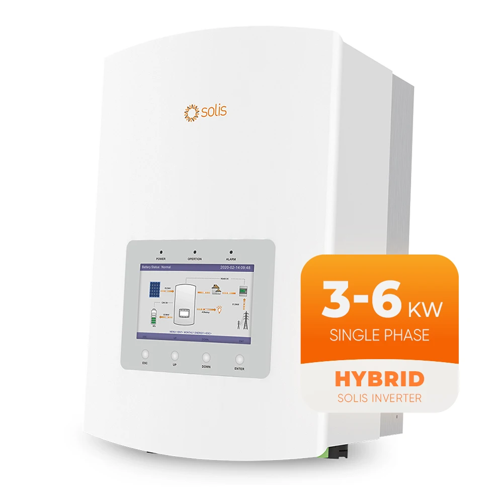 Inverter Solare Ibrido Solis 3Kw 5Kw 24V 48V Inverter Domestici Ac 220V