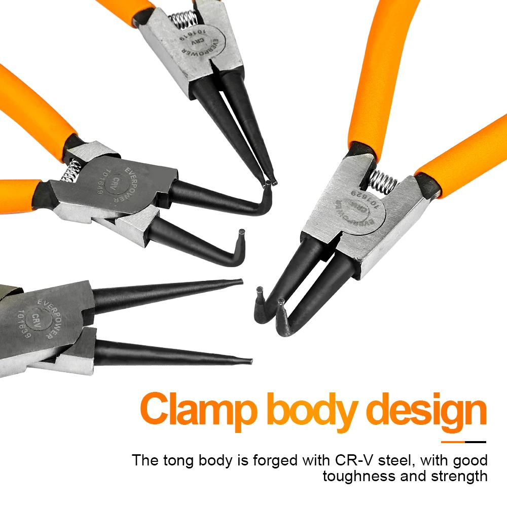 Circlip, Pliers, Set, 4, Piece