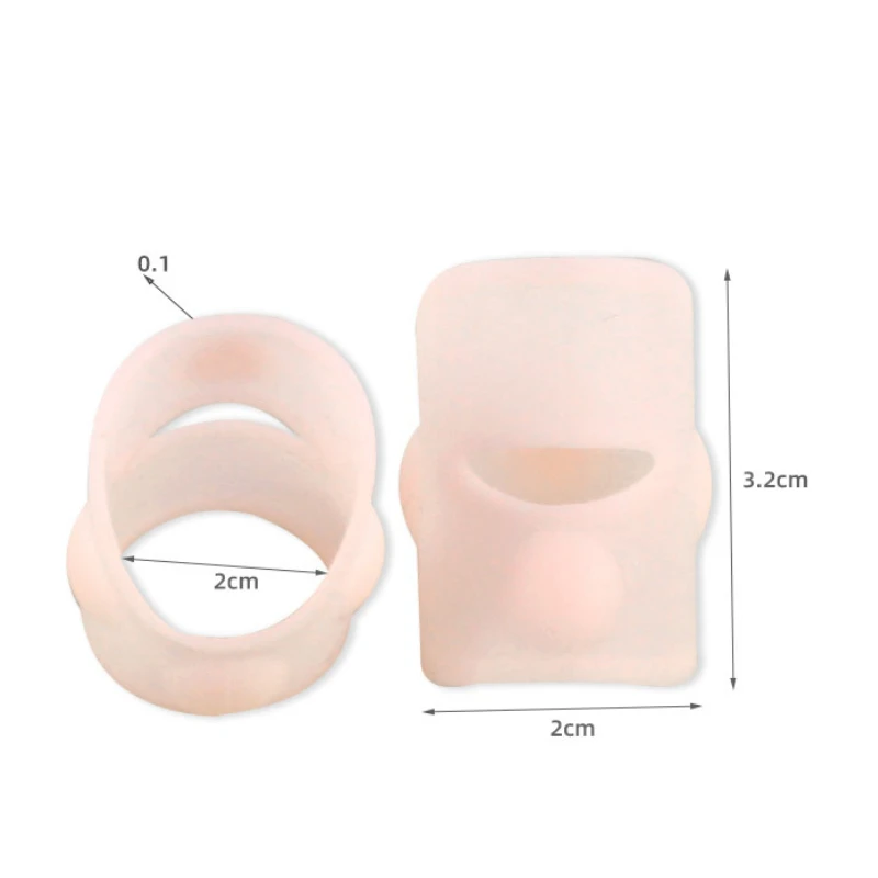 1Pair Gel Silicone Ingrown Toenail Correction Invisible Ingrown Toe Nail Straightening Clip Brace Treatment Foot Care Tools