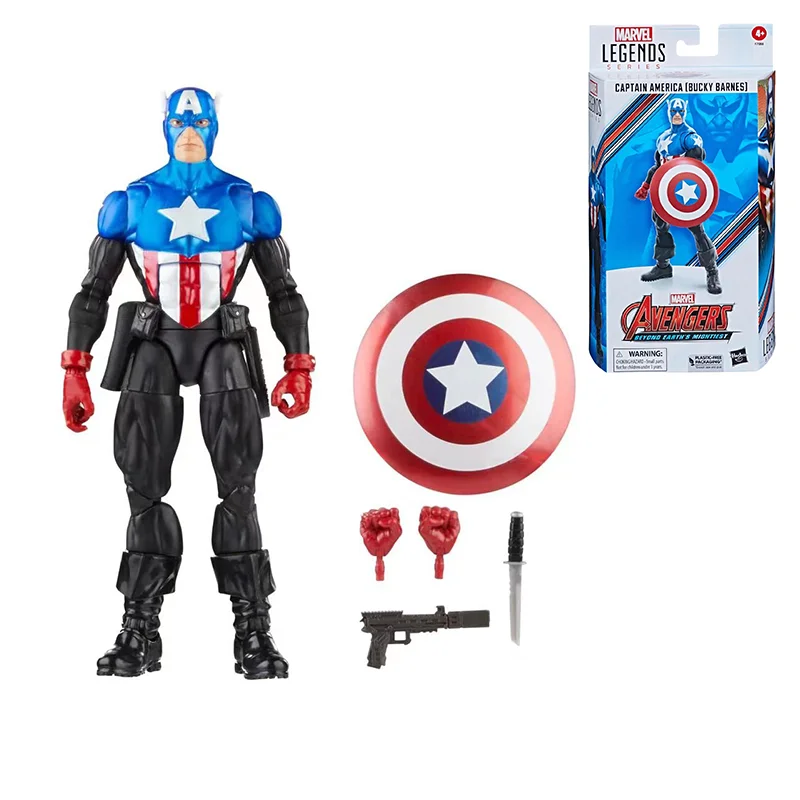 

100% Original Hasbro Legends Captain America Bucky Barnes 6 Inch 15cm In Stock Anime Action Collection Figures Model Toys