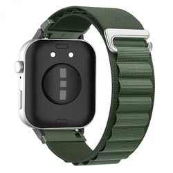 Alpine Loop Nylon Strap Adjustable Sport Bracelet Replacement Wristband - Premium Accessory Strap for Huawei Watch Fit 4 (Army - green)