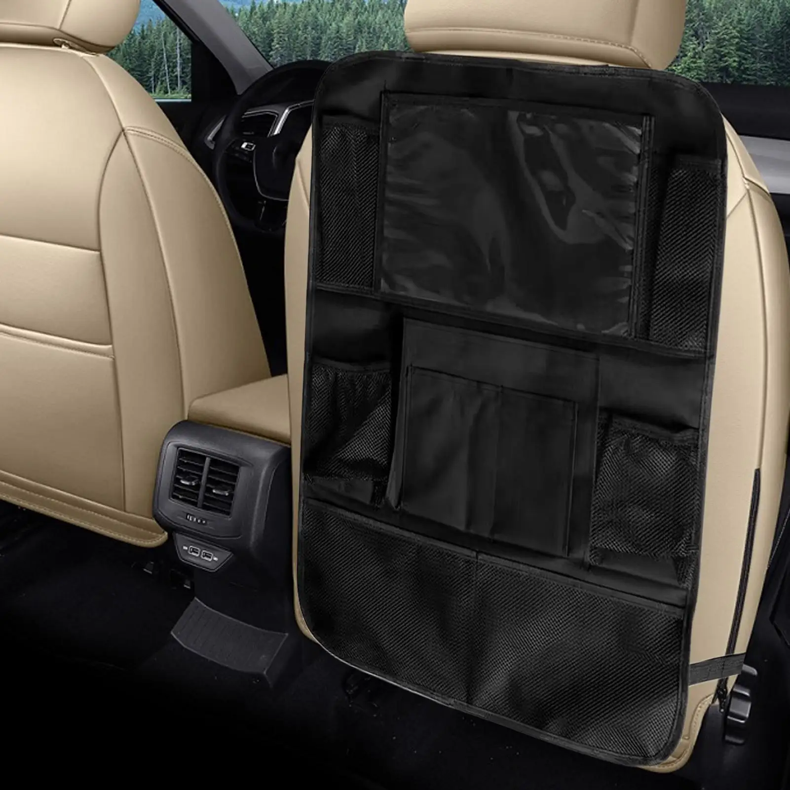 Organizer per Sedile Posteriore Auto con Tasche Multiple, per Auto, Camion, Viaggi, Campeggio, Giocattoli e Snack
