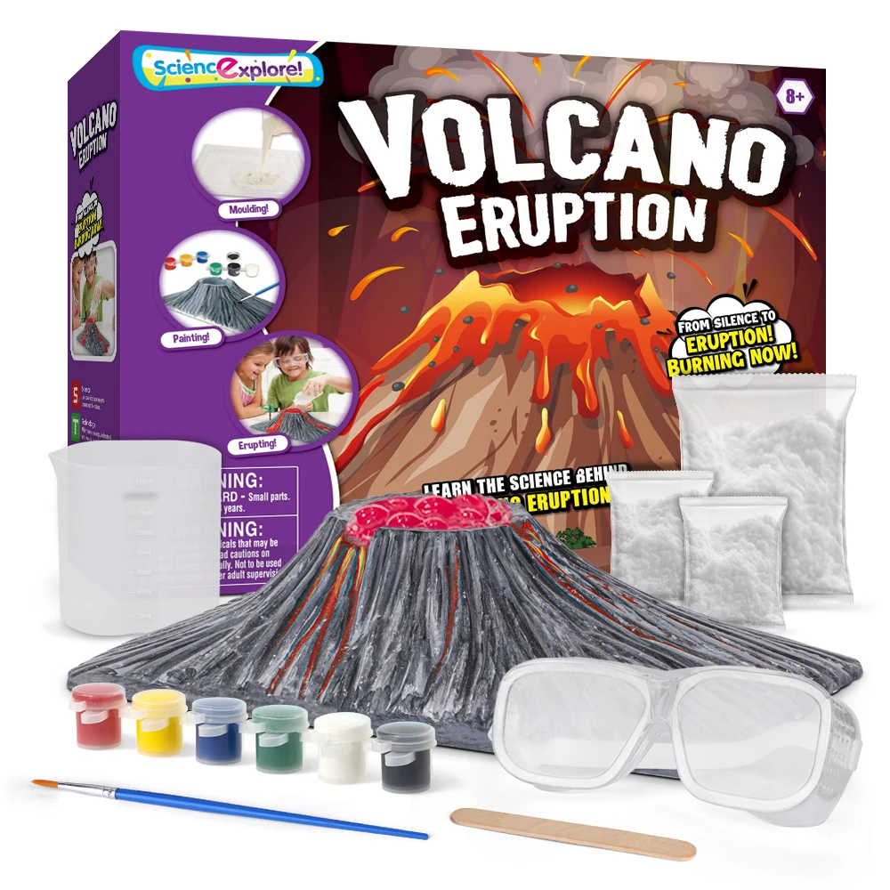 Erupción volcánica hacer su propio KIT CIENCIA Experimento De Juguete 
