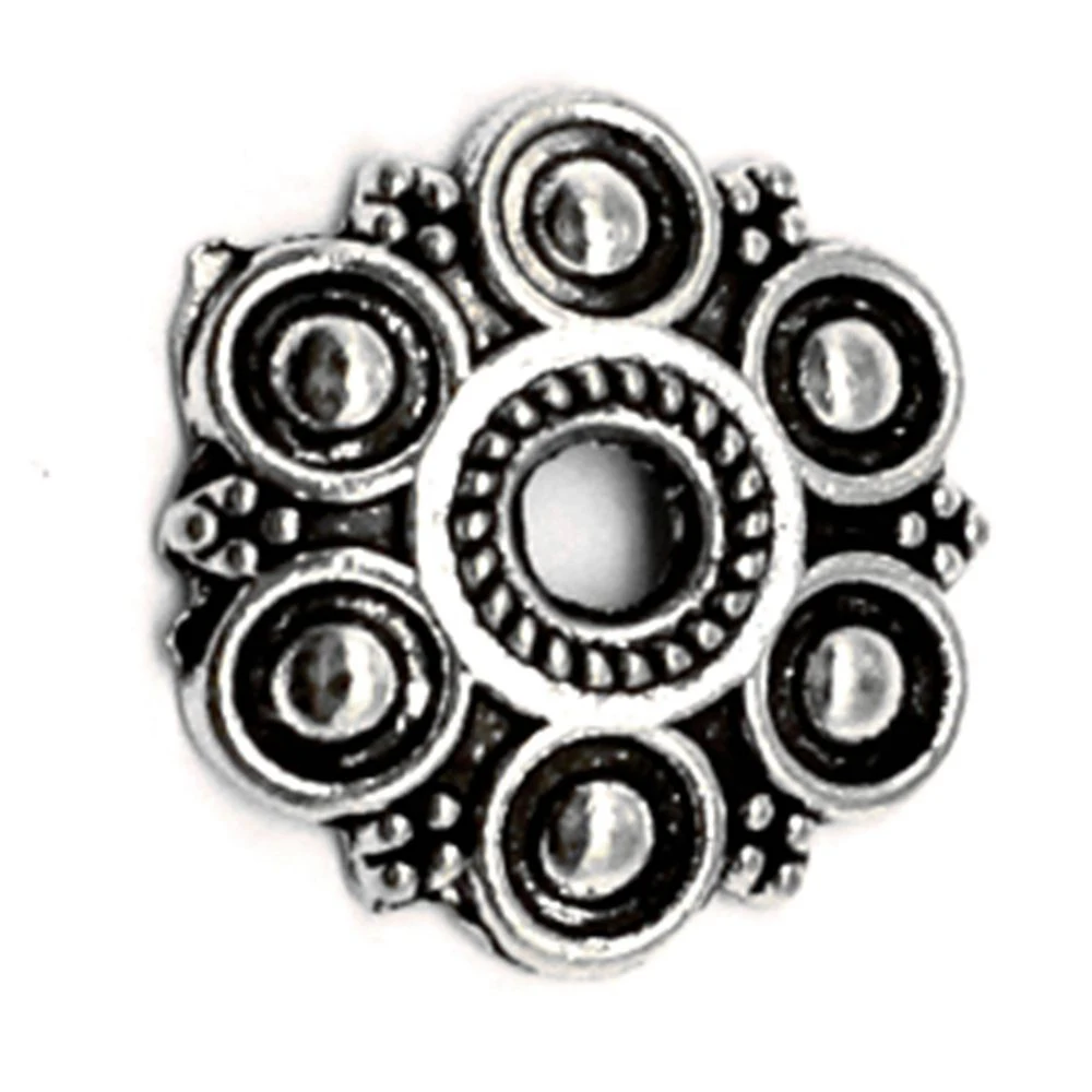

200pcs Wholesale Jewelry Lots Flower Holder Spacer Charms Pendant Supplies For Jewelry Materials 15x15mm