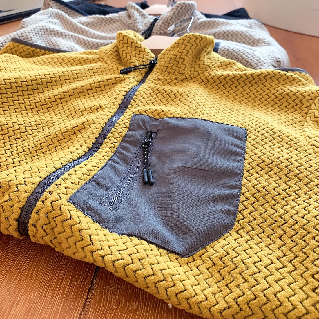 Veste col montant pêche outdoor - Vêtement technique polyvalent pour toutes activités de pêche