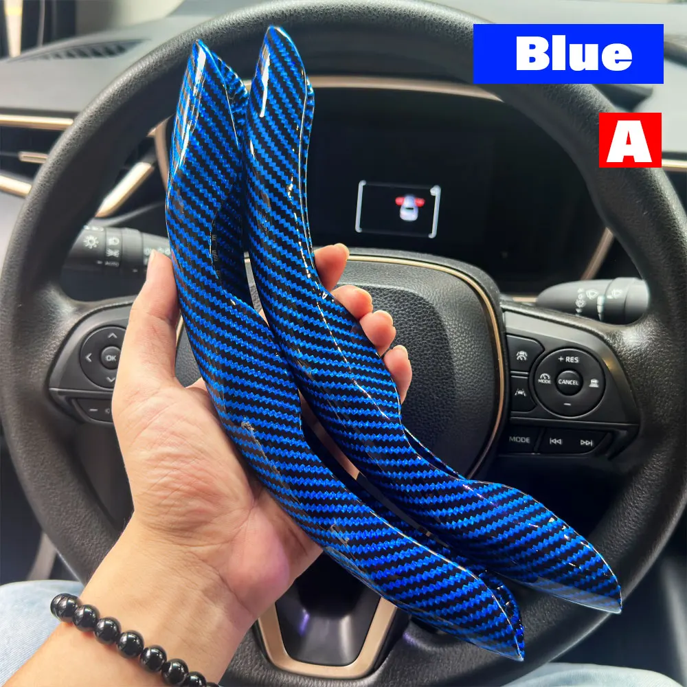 Luxurious 38cm Leather Car Steering Wheel Cover