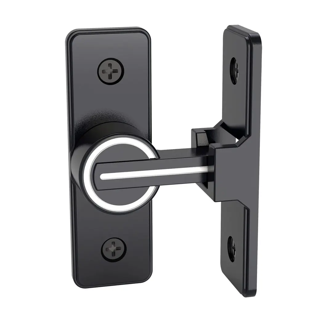 Interior Door Bolt Luminous Bolt Surface-mounted Room Latch 90 Degree Heavy-duty