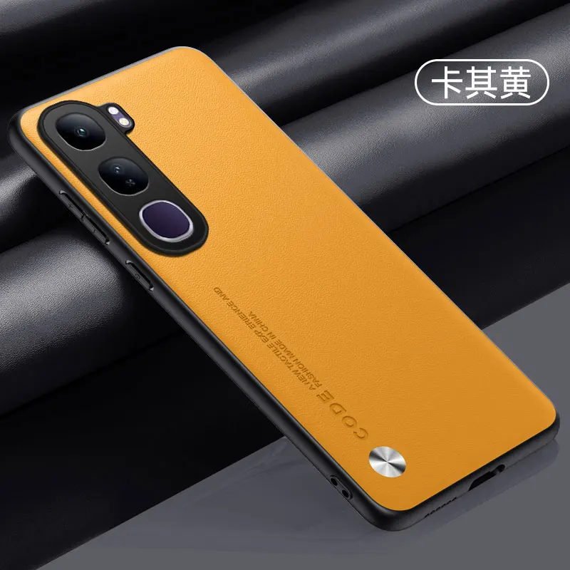 Luxury Leather Anti-Drop Camera Protection Shockproof Bumper Back Cover Case