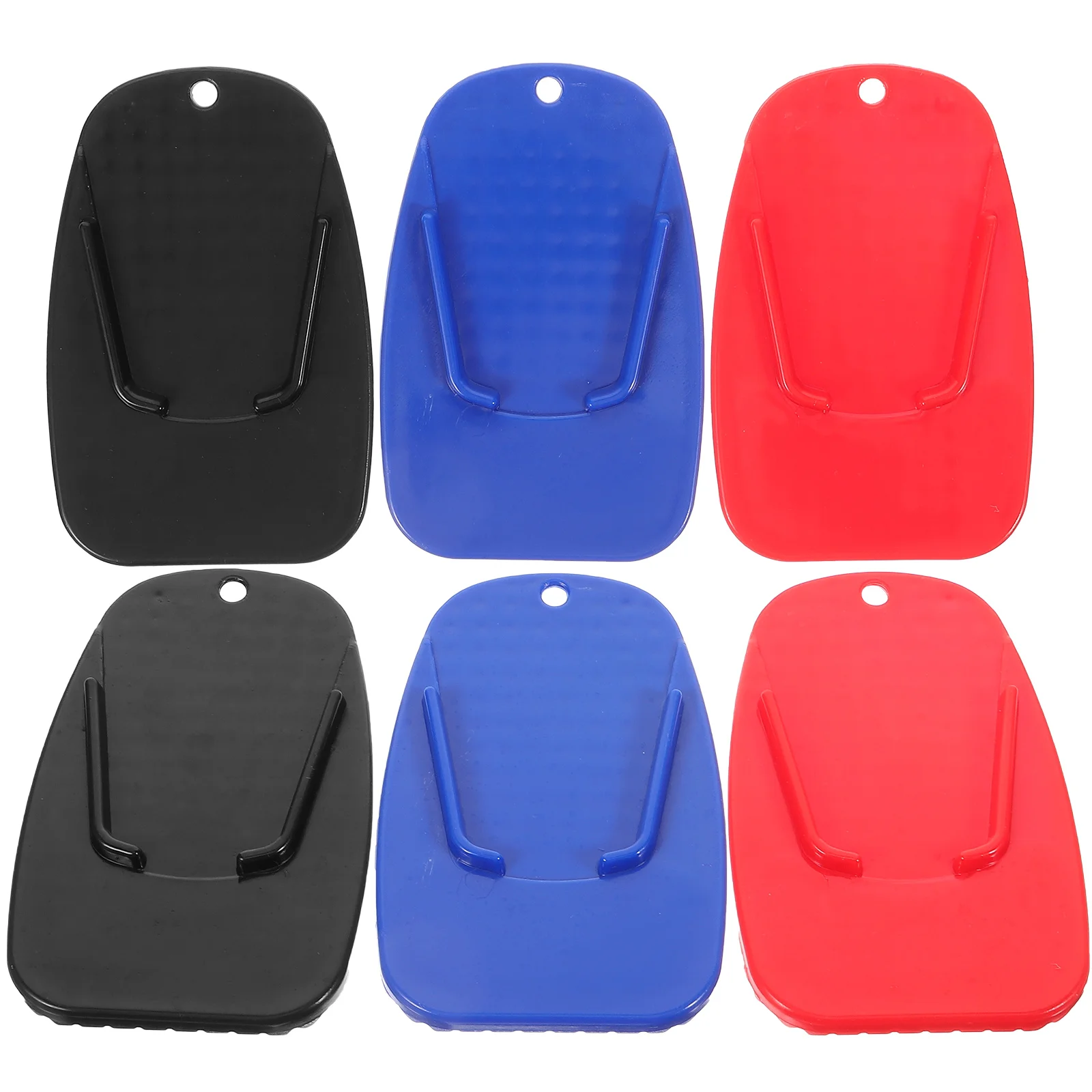 

6 Pcs Motorcycle Motorbike Side Stand Plates Pp Replacement Kickstand Pads