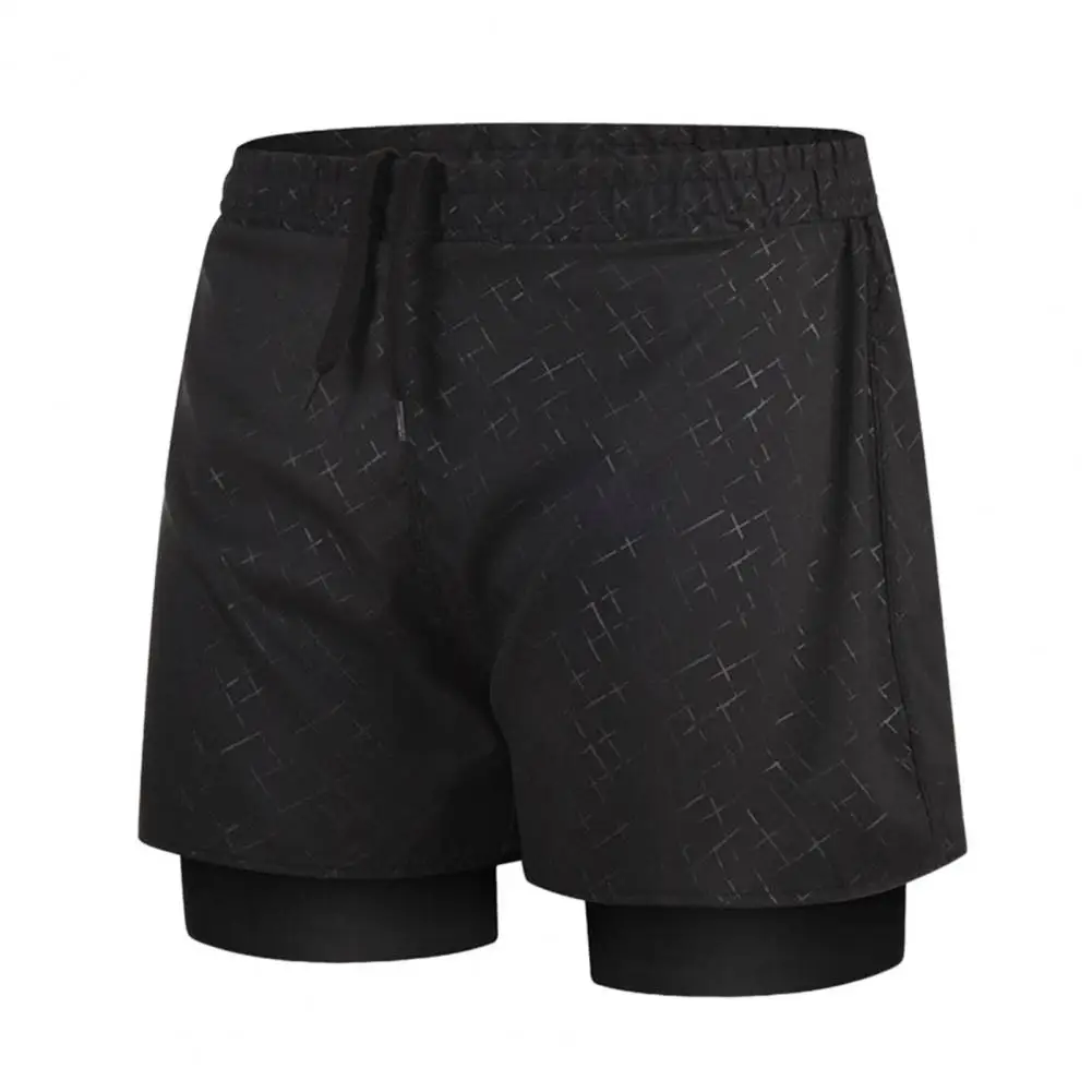 New Mens Swimsuit Sexy Swimwear Double Layers Quick Dry Swimming Trunks Men Briefs Beach Shorts Board Shorts Swimming Pants