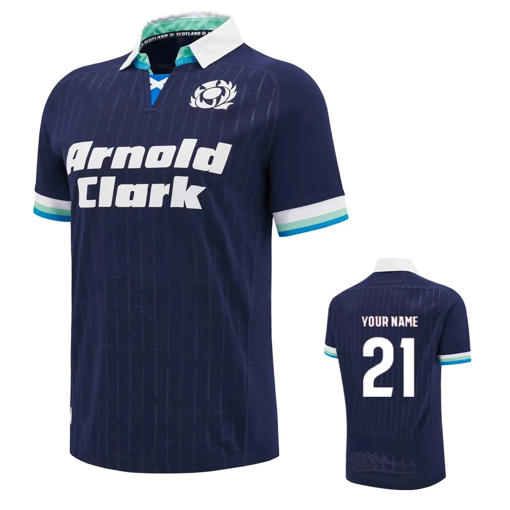 Scotland Rugby Jersey T-Shirt Name Number rugby jersey