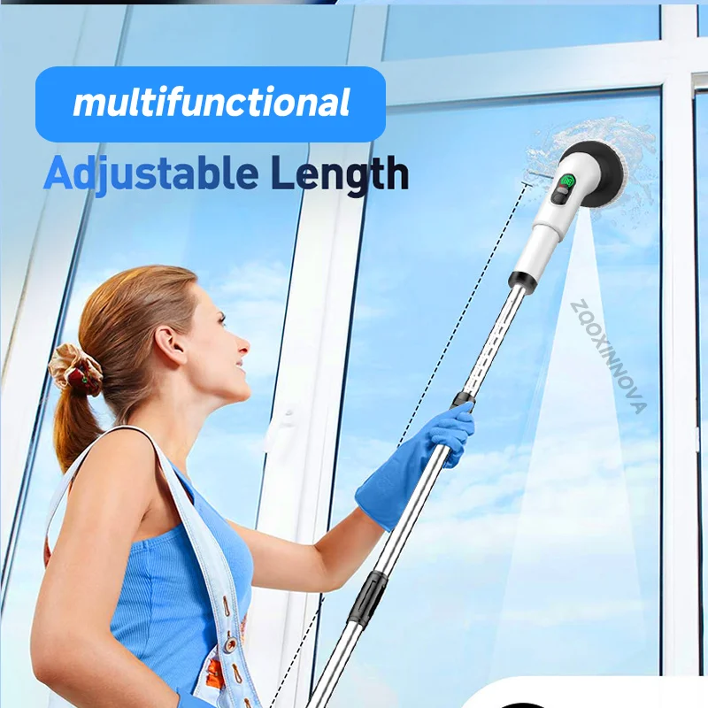 Household Cordless Spin Scrubber Kitchen Gadgets Hair Brushes Bathroom Broom thumbnail 7