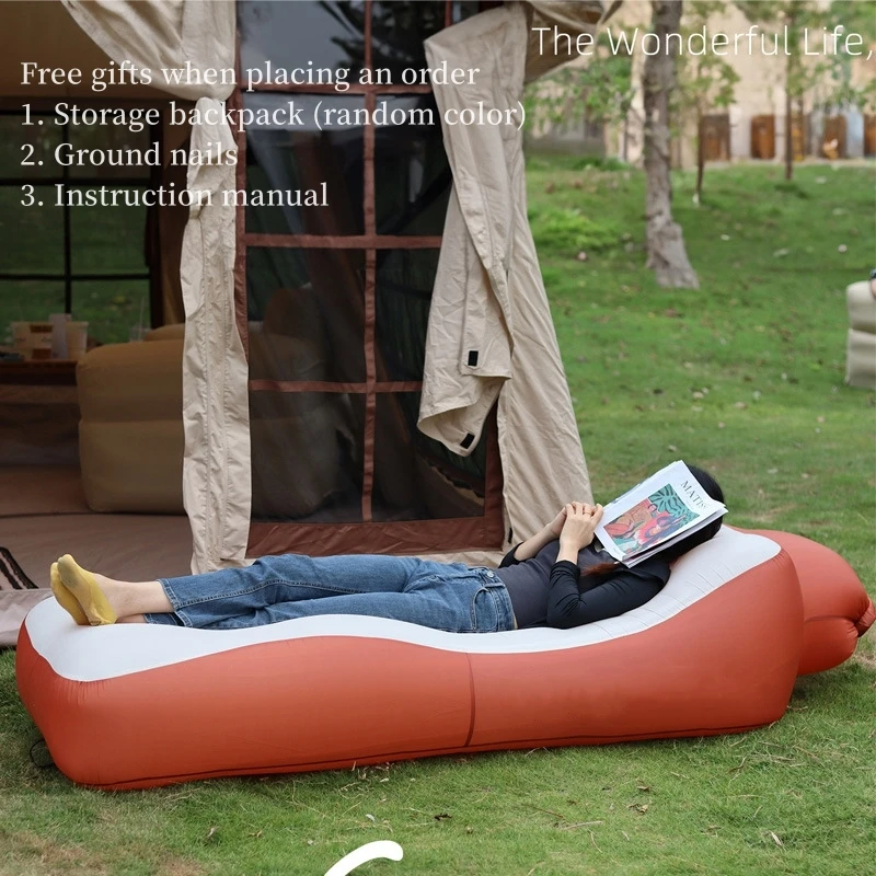 Portable Air Sofa Lazy Inflatable Amphibious Seat Bed Small Storage Volume Travel Hiking Picnic Camping Equipment