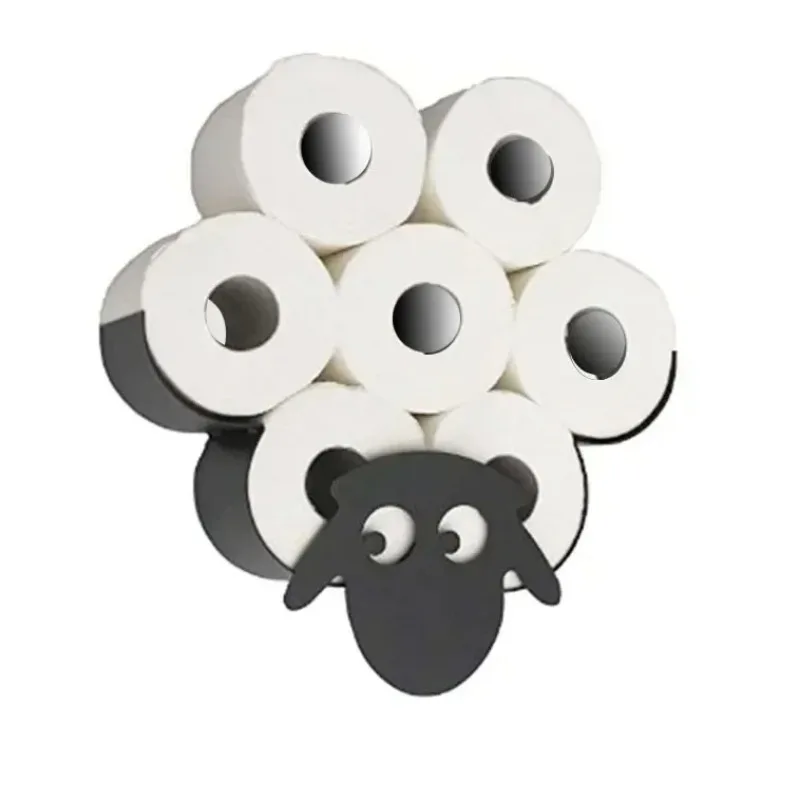 Toilet paper holder steel bathroom wall decoration kitchen paper holder storage towel roll home accessories