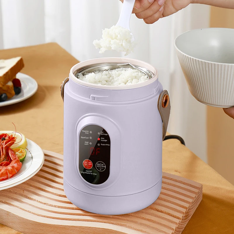 New Multifunctional Rice Cooker Portable Small Travel Electric Kettle Household Electric Cooker Hot Pot 110V US/220V EU Plug 4