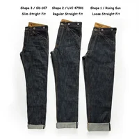 Red Tornado Blacksmith Buckle Back Jeans 16.5oz Raw Selvedge Denim Straight Leg 1