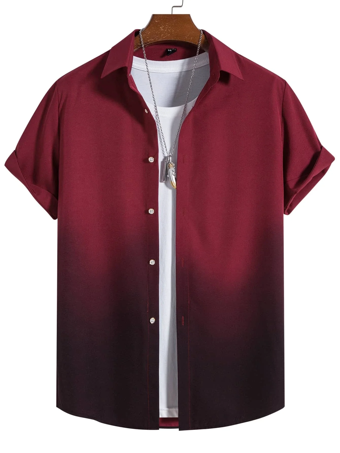 

Men's Shirt Summer Clothing Gradient Design Graphic 3D Print Shirts Short Sleeve Tops Streetwear Loose Casual Hawaiian Shirts