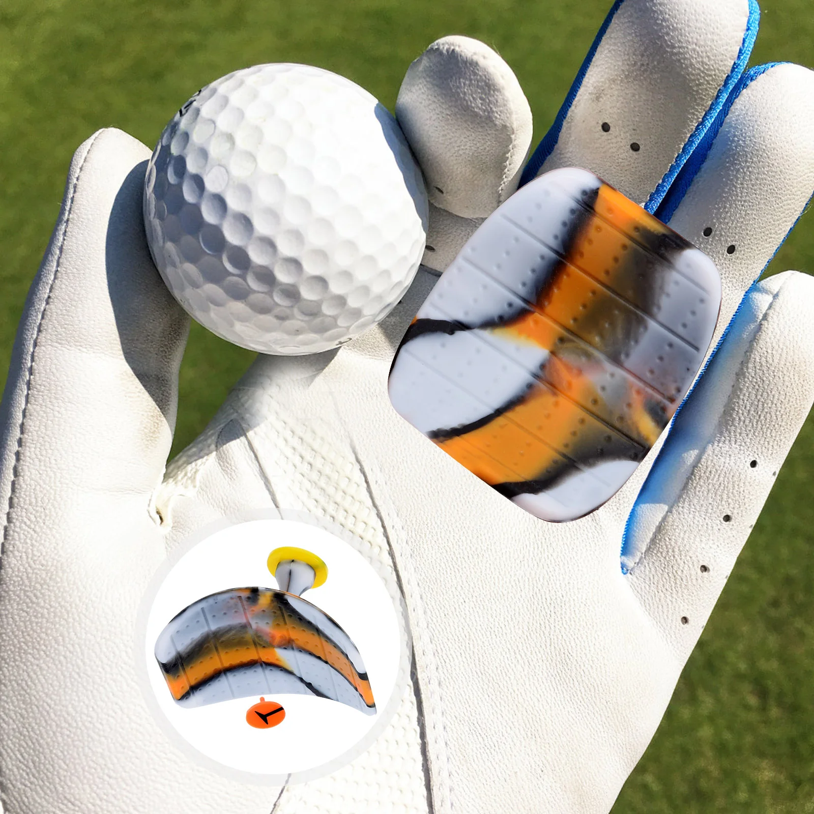 

Рукоятка для гольфа, рукоятка для гольфа, Нескользящая силиконовая рукоятка, помощь в тренировках, удобный в использовании тренировочный Тренажер для гольфа