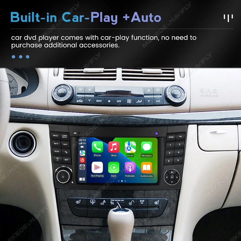 NEW Android Auto Carplay For Mercedes Benz E-class W211 E200 E220 