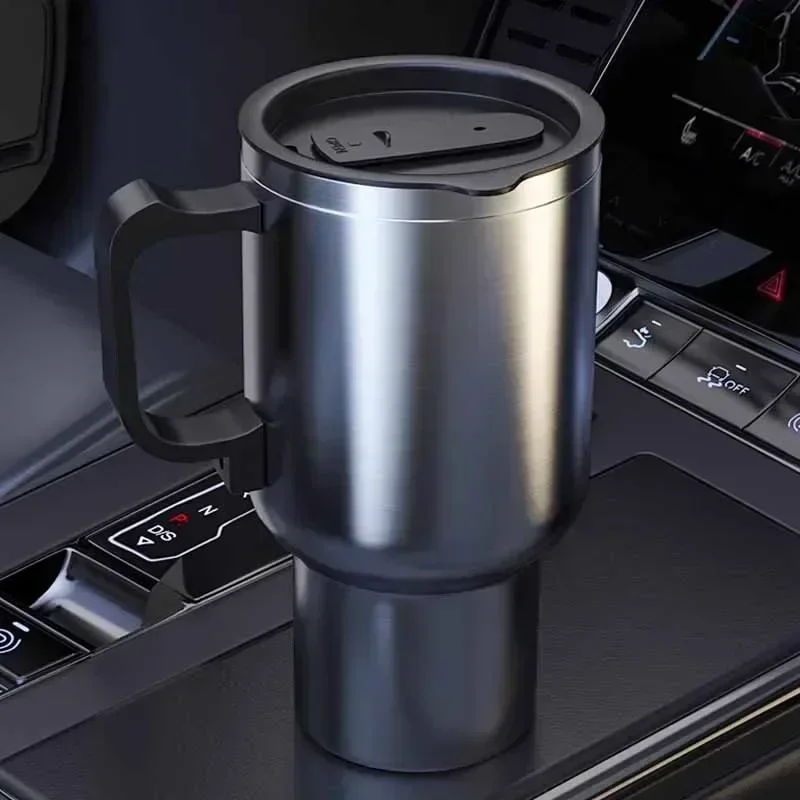 Electric Kettle 12V 500ML Car Stainless Steel Thermos Heating Water Bottle Kettle Thermos Water Tea Milk