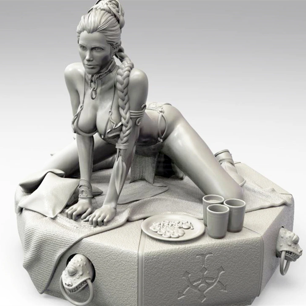

Leia Slave 75 мм модельная фигурка из смолы Kit, масштаб 1/24, модели, неокрашенные наборы, Diy игрушки, хобби, пластиковая модель A132