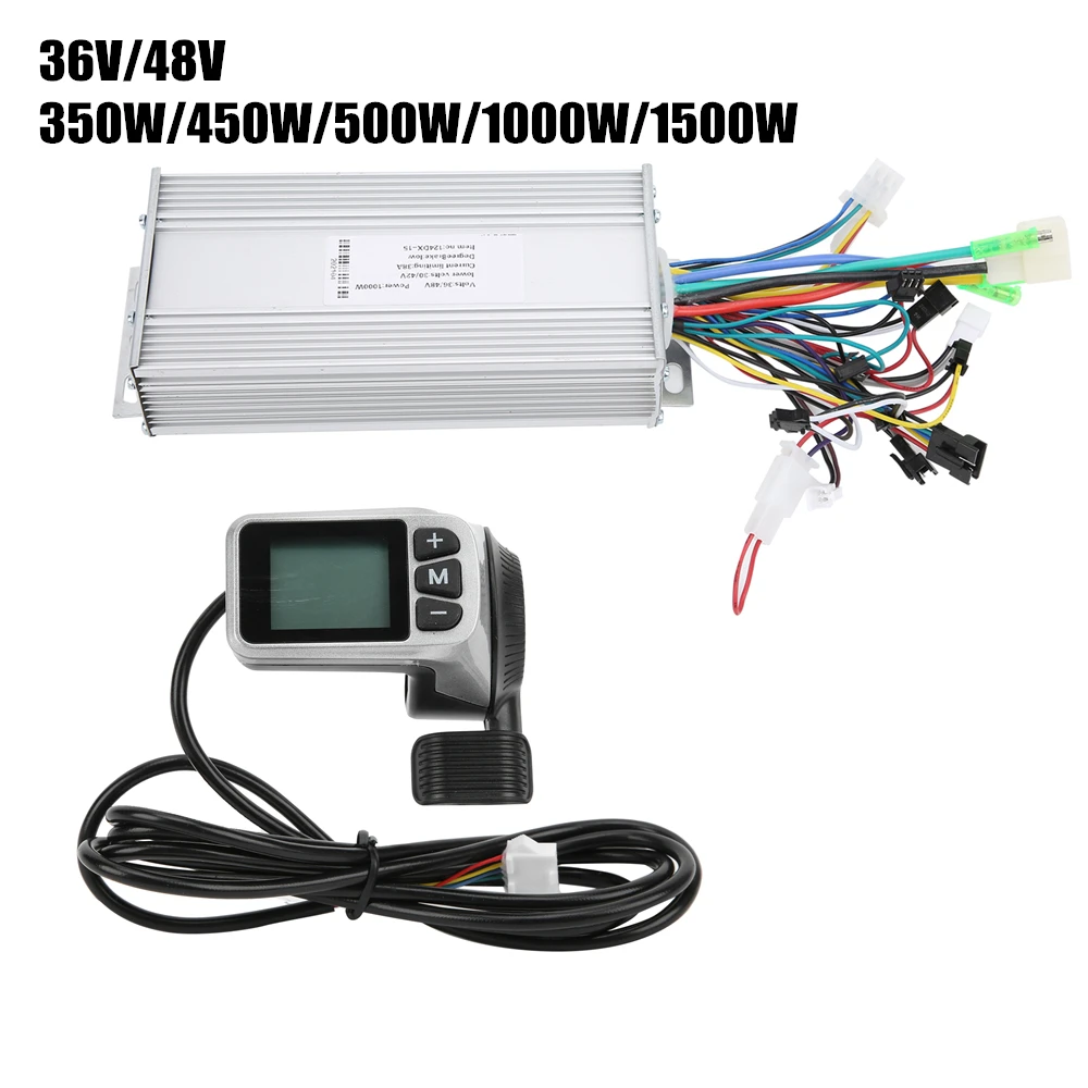500/1000W Electric Bicycle E-bike Scooter Brushless Motor Controller LCD Panel