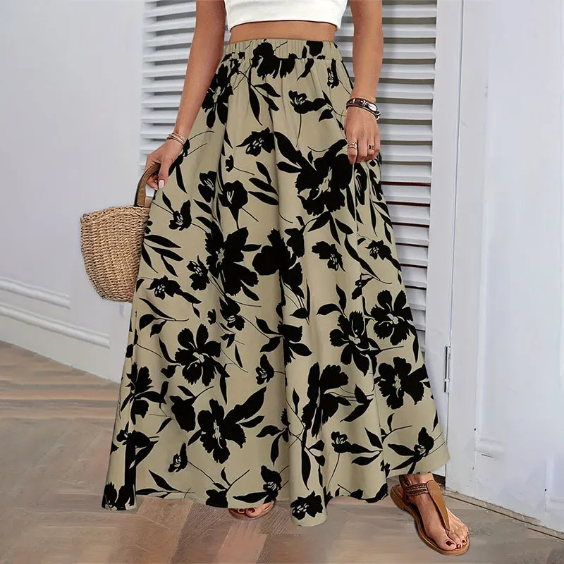 【8/17まで値下げ】70s flower pattern long skirt vintage 70s flower pattern long skirt