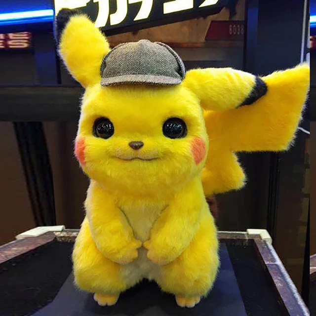 28cm Original Pokemon Detective Pikachu Plush Toy High Quality Cute Anime Toys Children Gift Toy Kids Cartoon Peluche Pikachu 4