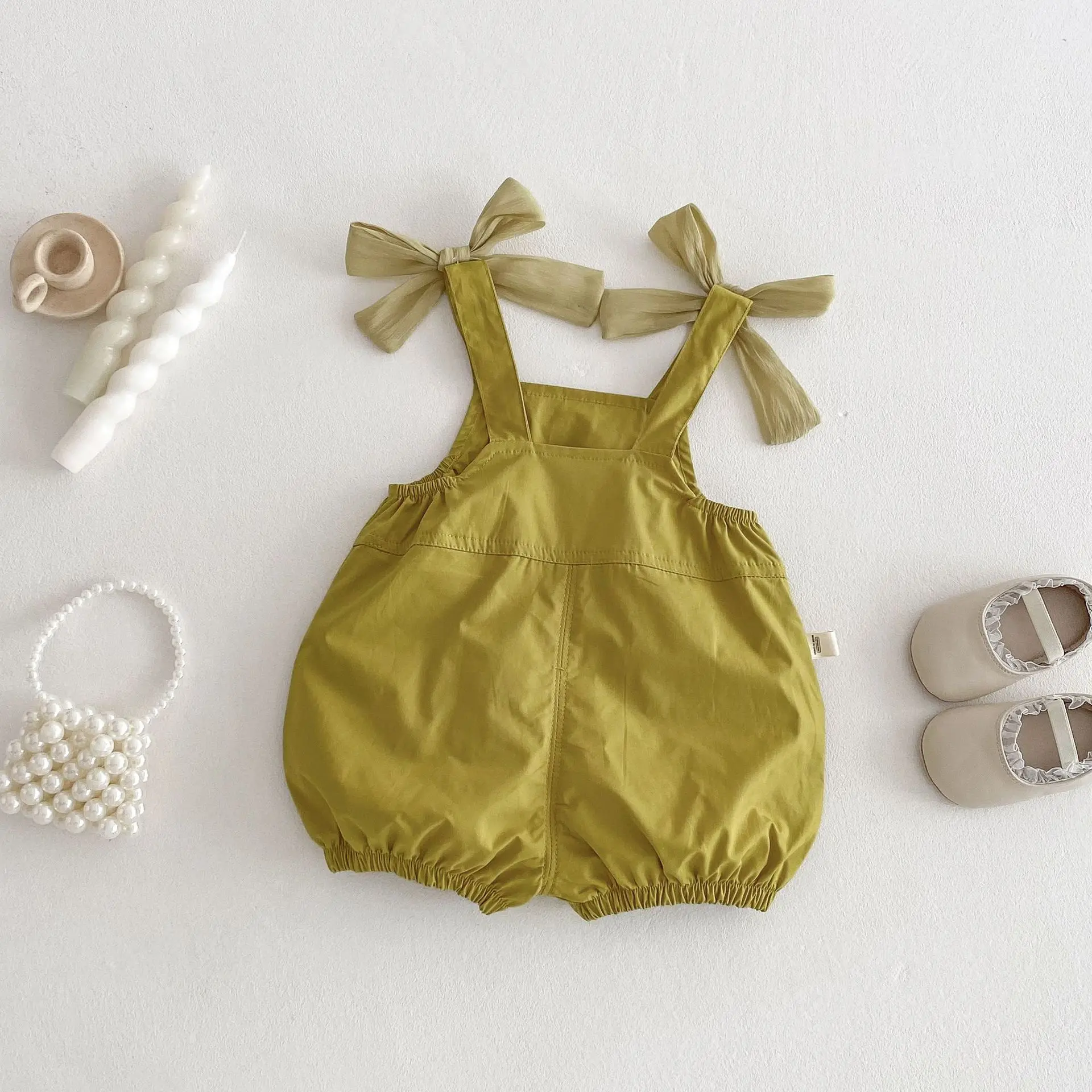 Girls’ Summer Bow Strap Shorts 3