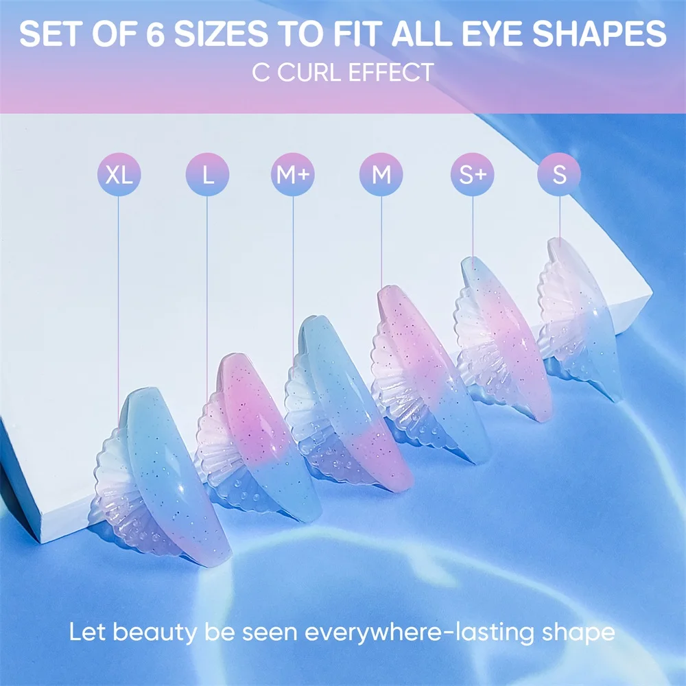 6-Piece C Curl Eyelash Curler Set 1