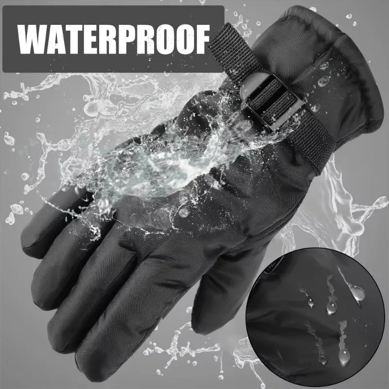 Outdoor Ski Gloves Waterproof Gloves with Touchscreen Function Thermal Snowboard Gloves Warm Motorcycle Snow Glove Men Women 4