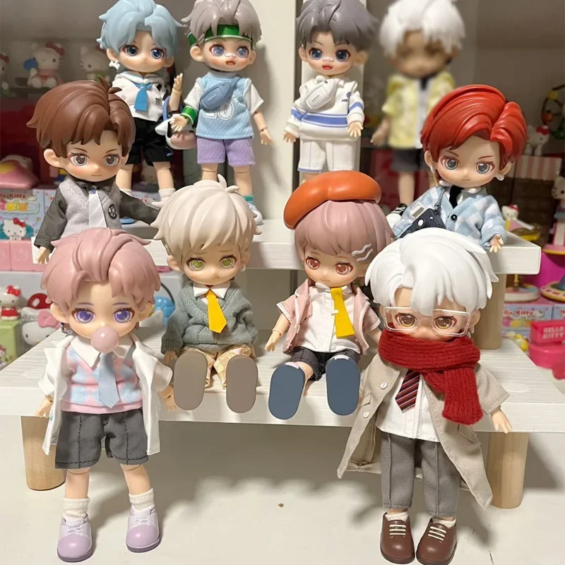 

PEETSOON Male Classmate Blind Box Mystery Box 1/12 Bjd Obtisu1 Dolls Movable Joint Model Toys Action Figure Anime Ornament Gift
