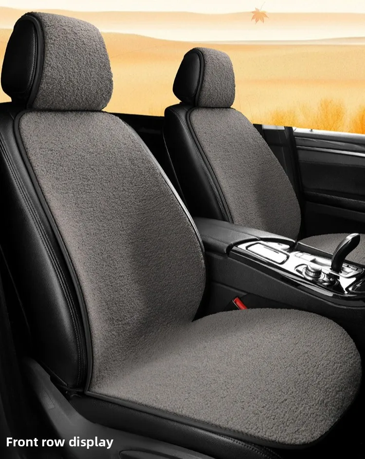 Appdee Universal Winter Car Seat Cushion Imitation Rabbit Fur Car Seat Cover Thick Plush Soft - View #6