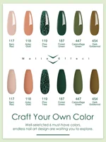 6pcs 10g Nude Green Dip Powder Nail Kit Fast Air Dry Solid Dipping Powder for Starter Manicure Nail Art Design Women Gifts 2