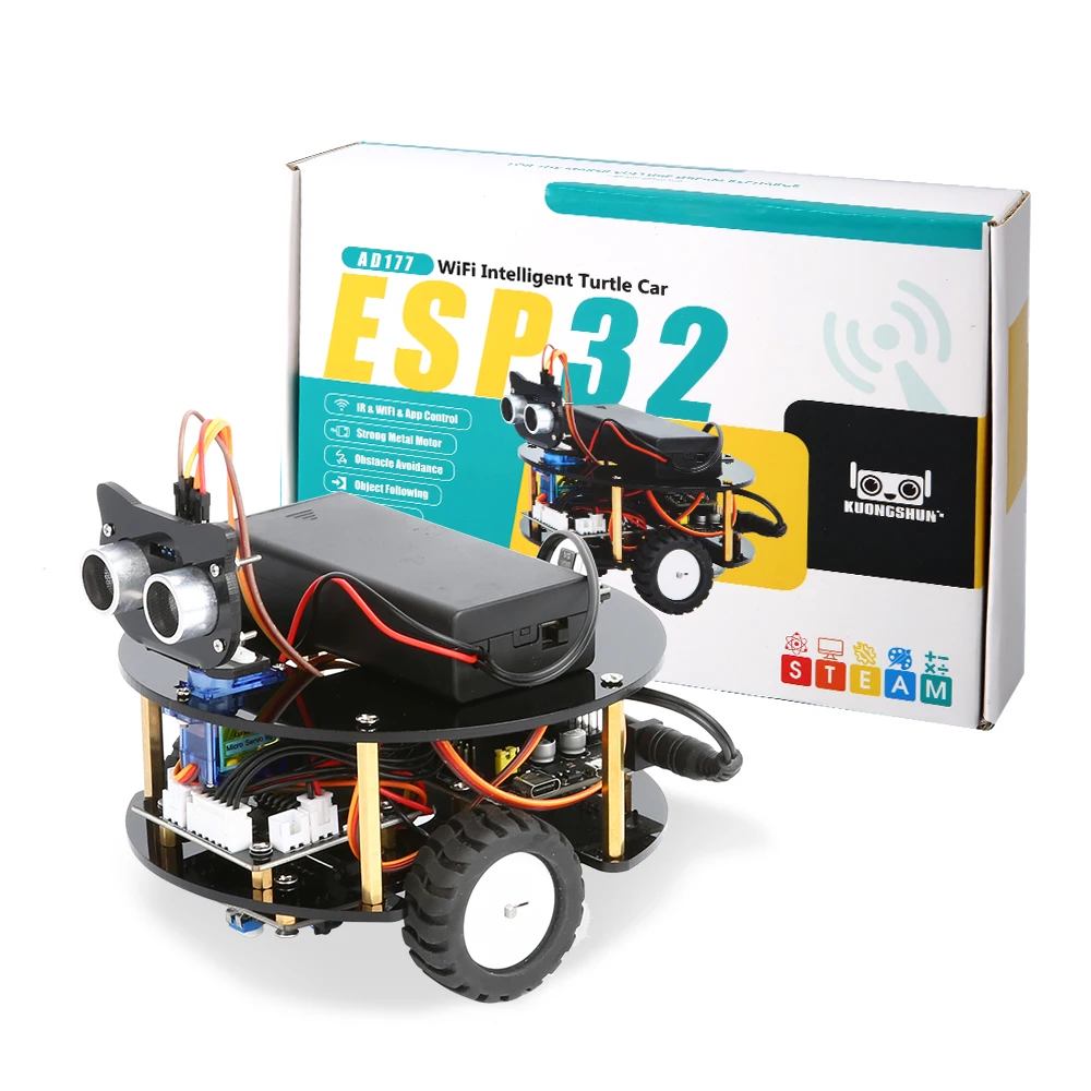 KUONGSHUN-Multifunction-Smart-Little-Turtle-Robot-Car-for-ESP32-Arduino ...