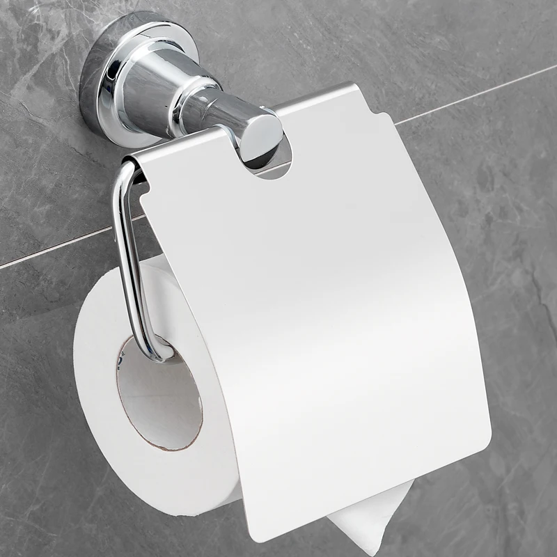 Zinc Alloy Stainless Steel Toilet Paper Holder Wall Mount Punching Bathroom Kitchen Tissue Roll Dispenser toilet paper holder toilet paper rack toilet roll holder tissue holder