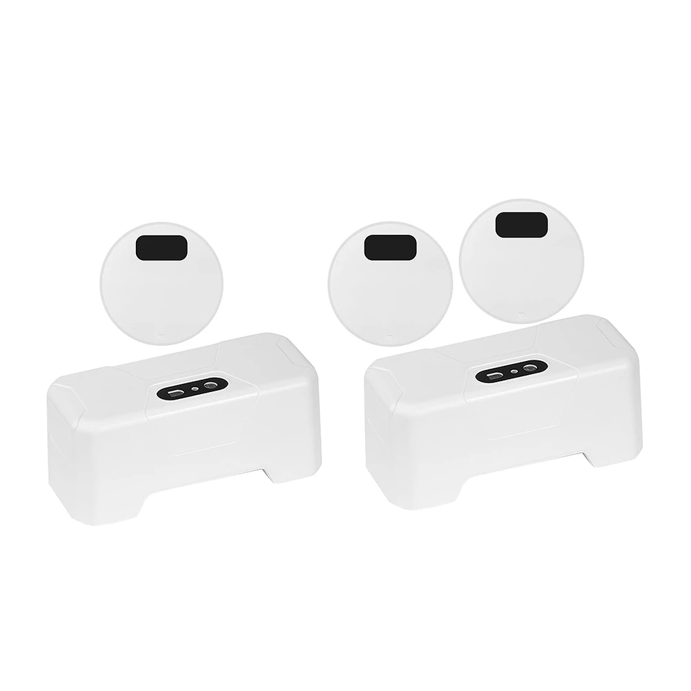 Toilets Flush Button Non-Contact Intelligent Toilets Flush Button Splash-proof with Wireless Transmitter for Home Hotel Bathroom