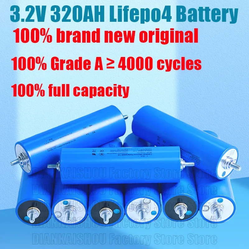 Grade A 3.2V 20Ah 30Ah 32Ah LiFePO4 battery C40 C46 phosphate Cell for 12V 24V 4