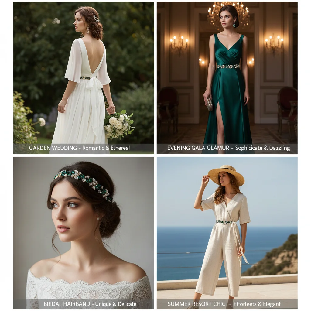 Handgemachte Strass Blumen Gürtel Prom Hochzeit Kleid Gürtel Kleider Bund Braut Schärpe Braut Hochzeit Kleid Zubehör – Detail 2